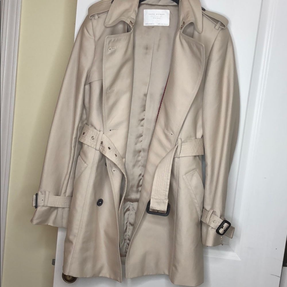 Zara Coat light cream/beige/tan Small - Picture 9 of 12